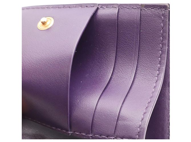 Portafoglio bifold Bottega Veneta Cassette Porpora - vista 7
