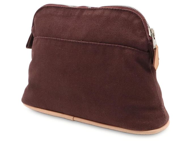 Pochette Hermès Bolide Marrone Canvas - vista 2