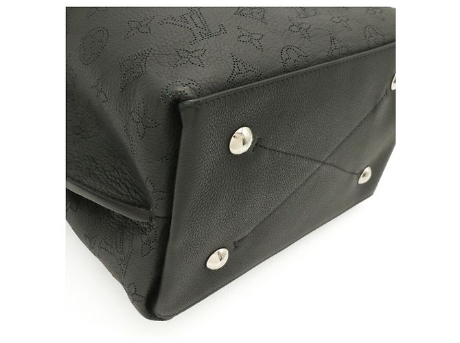 Louis Vuitton Mulia Monogram Mahina 2WAY Tote Schwarz - Ansicht 3