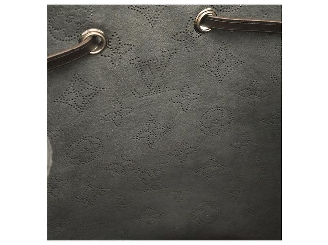 Louis Vuitton Mulia Monogram Mahina 2WAY Tote Schwarz - Ansicht 7