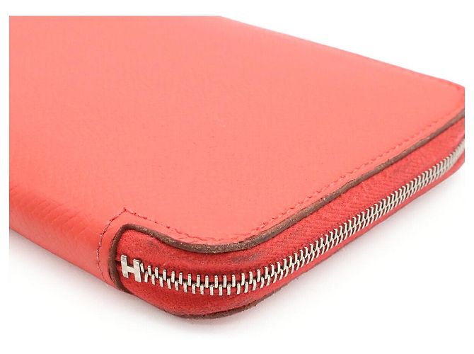 Hermès Portafoglio Lungo in Seta Hermes Azap Rosa - vista 3