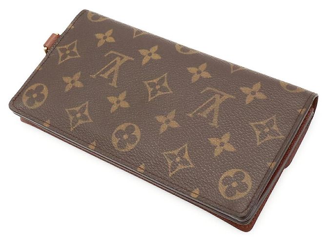 Louis Vuitton Portefeuille Accordéon Long Wallet Marrone - vista 2