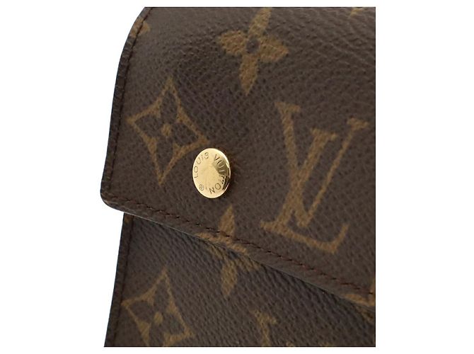 Louis Vuitton Portefeuille Accordéon Long Wallet Marrone - vista 4