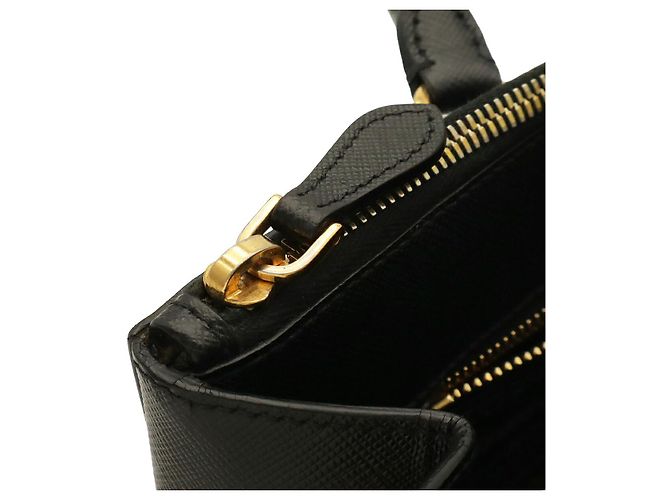 Borsa Prada Galleria Triangle Nero - vista 5