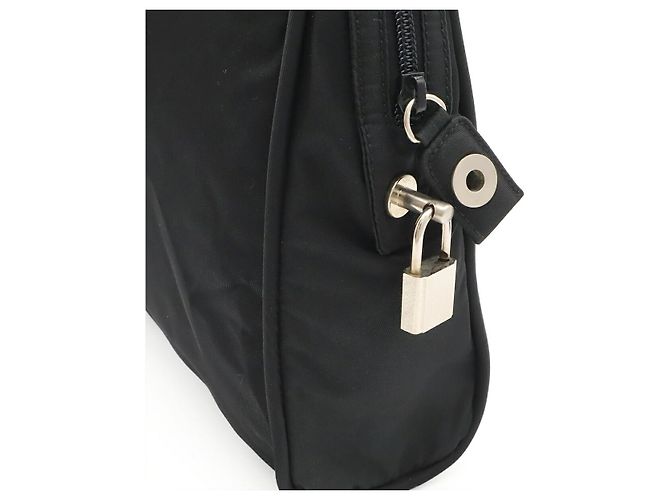 Prada Aktentasche mit Triangle-Logo Schwarz - Ansicht 5
