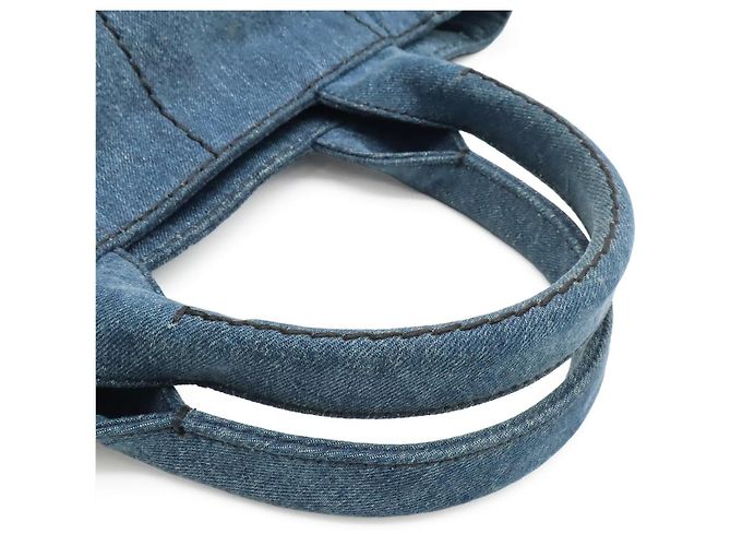 Saco Tote Prada Canapa Azul - vista 4