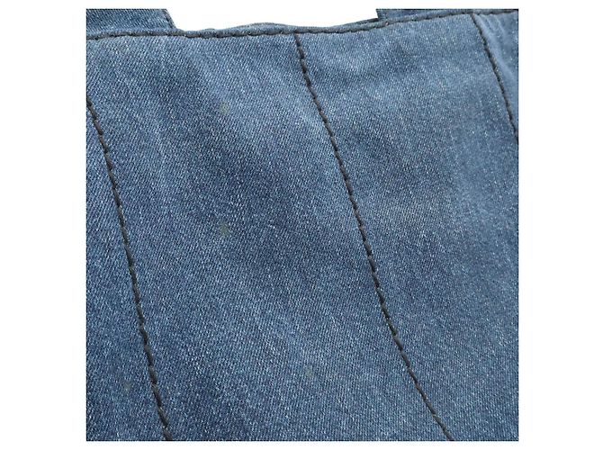 Saco Tote Prada Canapa Azul - vista 8