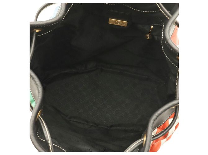 Borsa a tracolla Gucci in nylon nero - vista 9