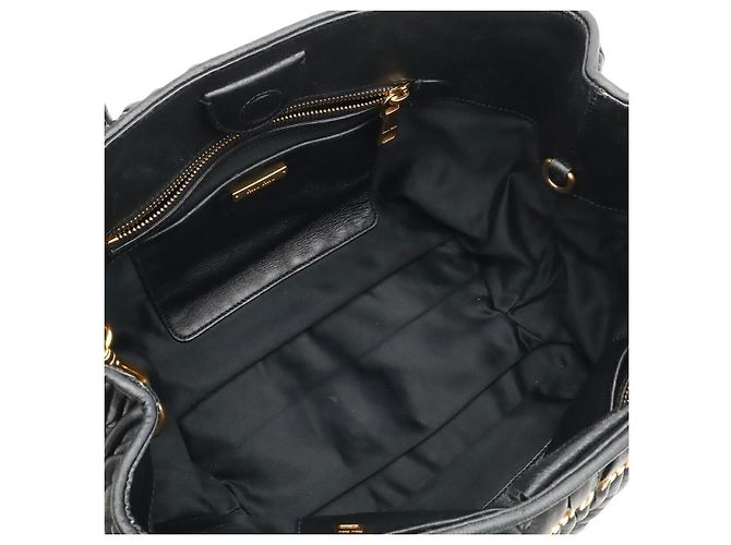 Borsa a sacchetto Miu Miu Matelassé Nero - vista 5