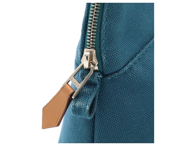 Pochette Hermès Bolide Blu in Tessuto - vista 4