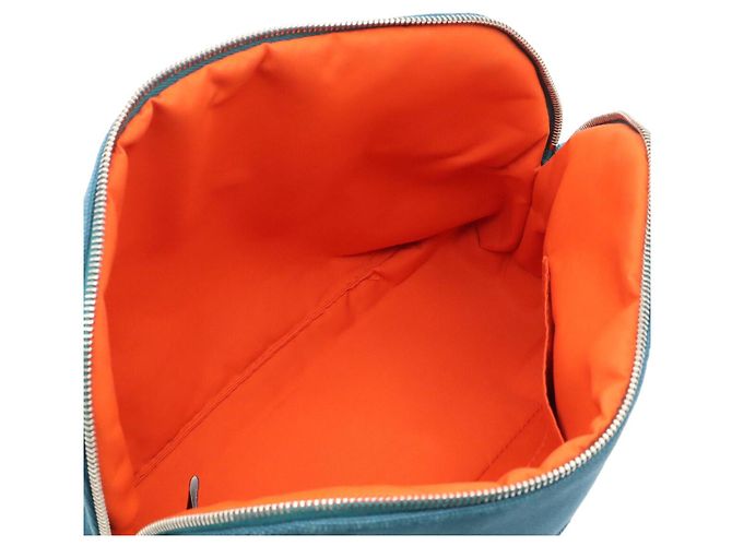 Pochette Hermès Bolide Blu in Tessuto - vista 7