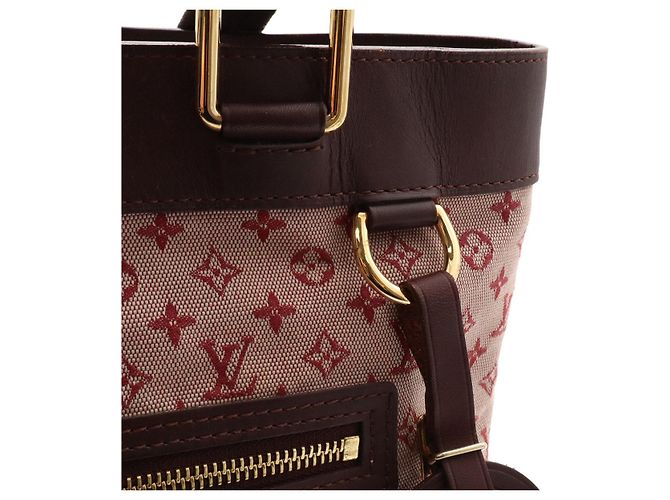 Borsa Tote Louis Vuitton Lucille GM Rosso - vista 6