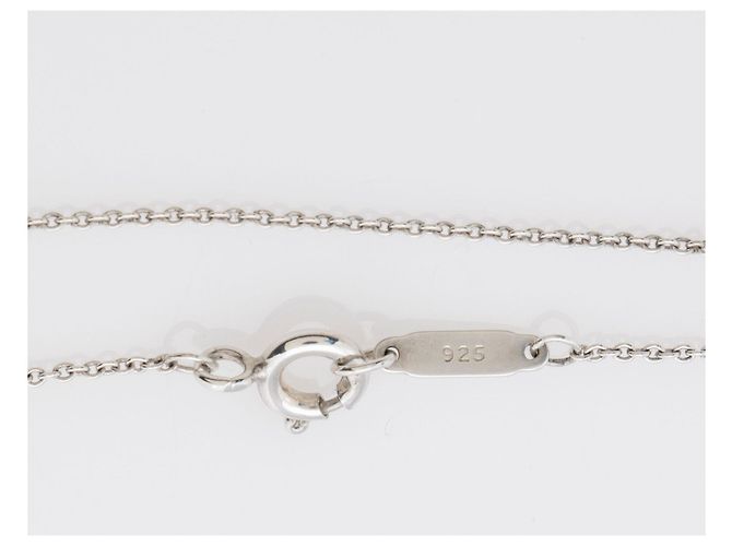 Collana Cuore Piegato Elsa Peretti in Argento Sterling Tiffany & Co. Metallico - vista 3