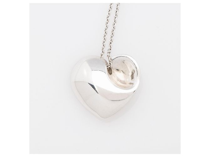 Collana Cuore Piegato Elsa Peretti in Argento Sterling Tiffany & Co. Metallico - vista 5