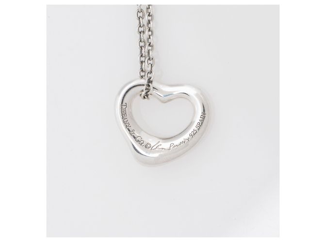 Collana Tiffany & Co. Elsa Peretti Open Heart 11mm in argento sterling Metallico - vista 4