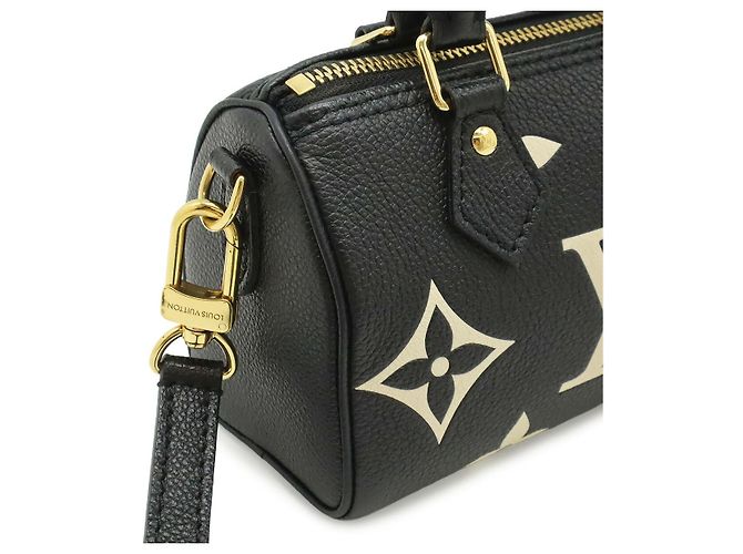 Borsa a mano Louis Vuitton Nano Speedy Nero - vista 7