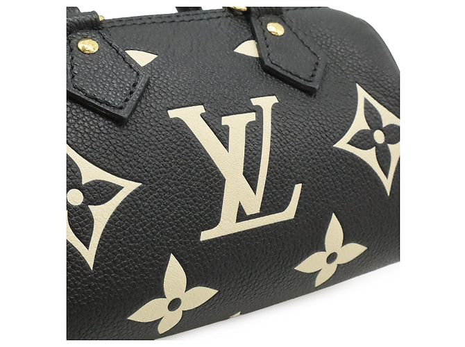 Borsa a mano Louis Vuitton Nano Speedy Nero - vista 9
