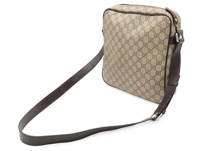 Borsa a tracolla Gucci GG Supreme Marrone Beige - vista 2
