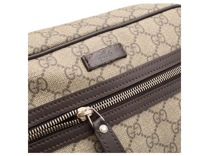Borsa a tracolla Gucci GG Supreme Marrone Beige - vista 7
