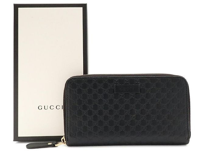 Gucci Micro Guccissima Langbrieftasche Schwarz - Ansicht 9