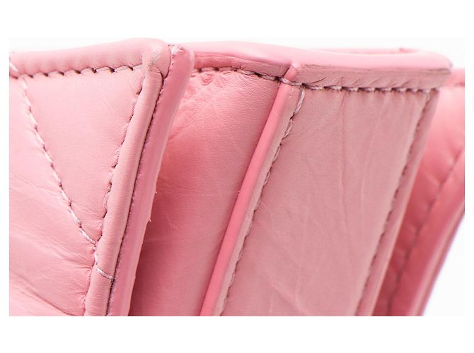 Borsa a catena Small Crush in pelle matelassé Balenciaga Rosa - vista 10