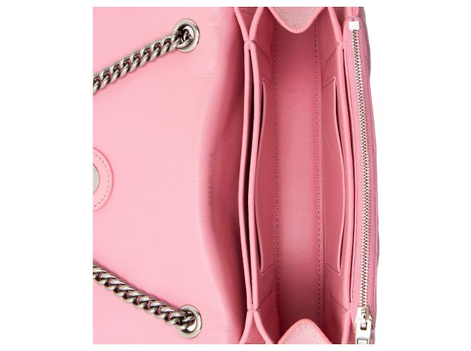Borsa a catena Small Crush in pelle matelassé Balenciaga Rosa - vista 7