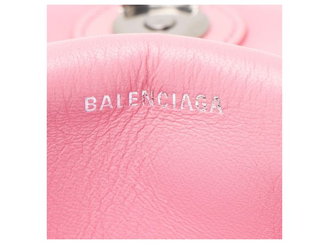 Borsa a catena Small Crush in pelle matelassé Balenciaga Rosa - vista 8
