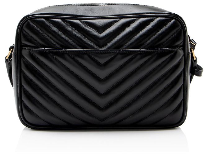 Autre Marque Borsa Lou Camera Monogram in pelle di vitello matelassé Saint Laurent Nero - vista 3