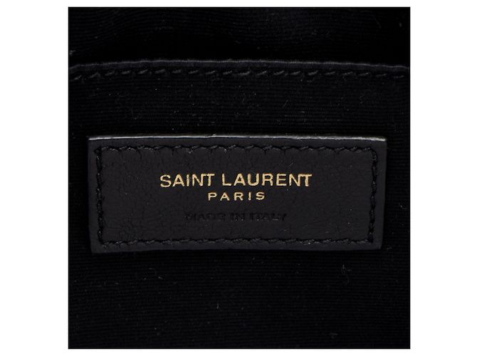 Autre Marque Borsa Lou Camera Monogram in pelle di vitello matelassé Saint Laurent Nero - vista 8