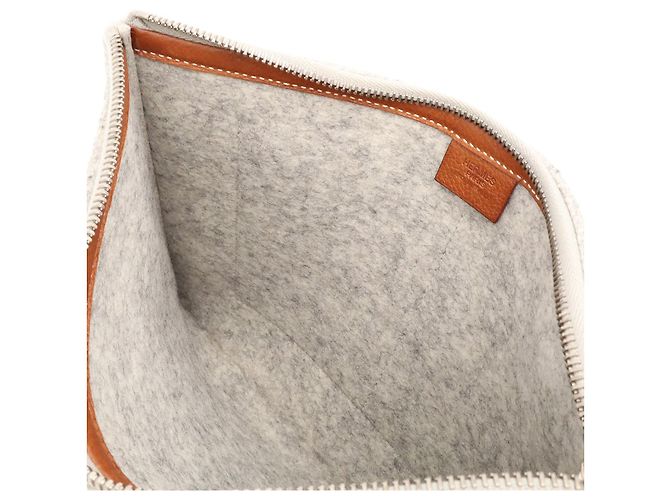 Clutch Hermès Toudou in pelle Multicolore - vista 8