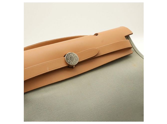 Hermès Herbag Zip PM Blu in Tela - vista 4