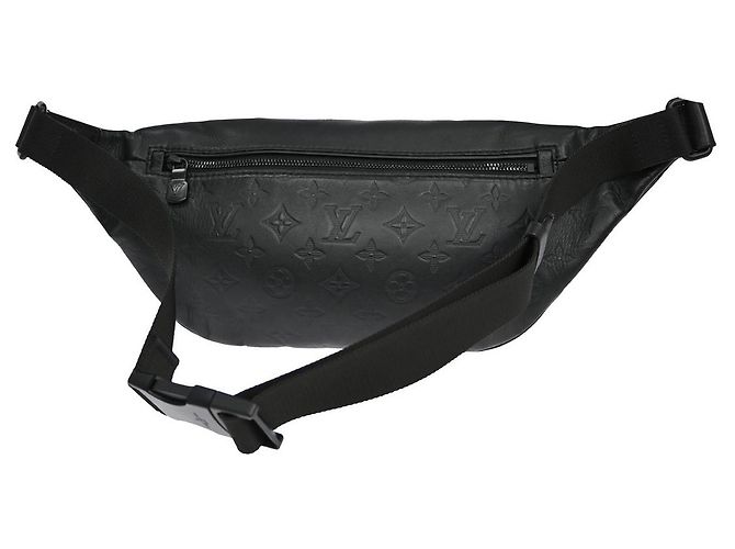 Louis Vuitton Discovery Bumbag Monogram Shadow Leather PM Nero - vista 2
