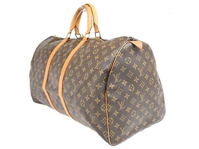 Louis Vuitton Keepall Monogram Canvas 55 Marrone - vista 3