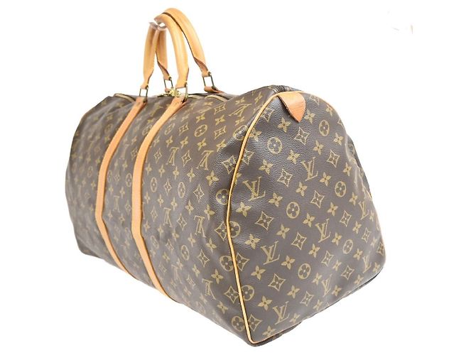 Louis Vuitton Keepall Monogram Canvas 55 Marrone - vista 4