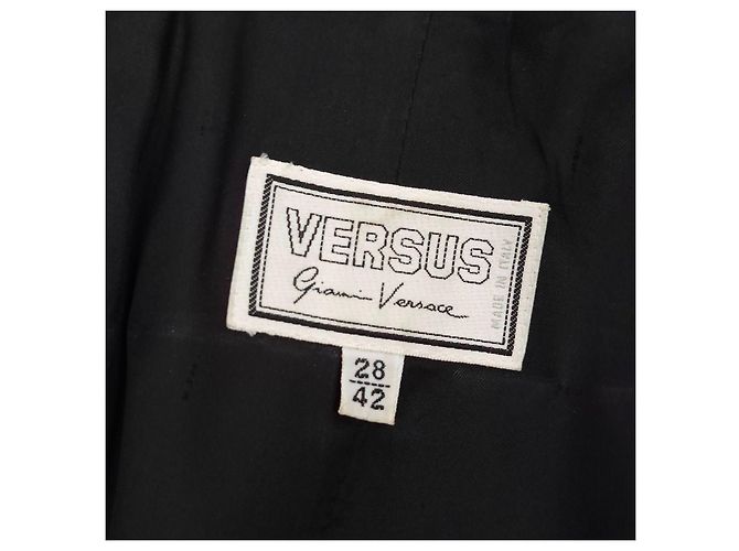 Versus Versace Vestido Estampado Leopardo Lana 1990s Castaño Estampado de leopardo - vista 8