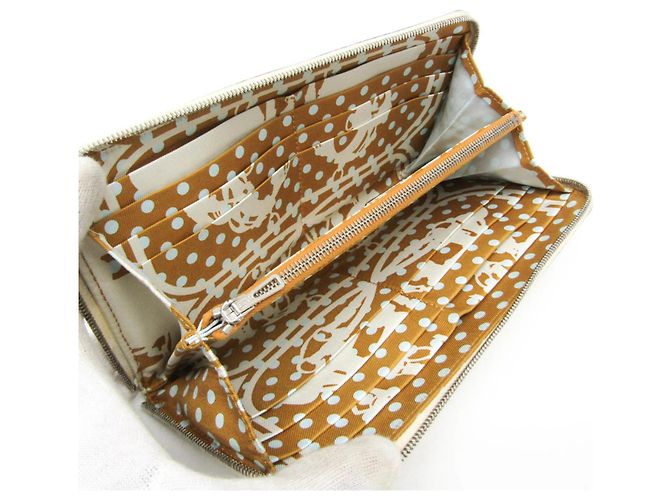Hermès Hermes Azap Zip Around Silk'in Epsom Long Beige - vista 3