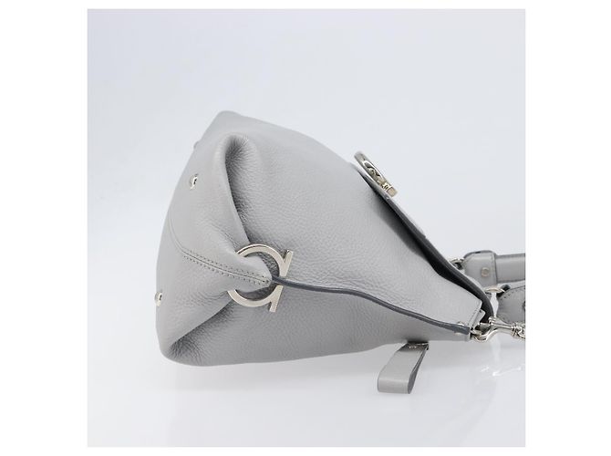 Salvatore Ferragamo Sofia Satchel Leather Medium Marrone - vista 3