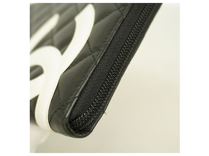 Chanel Cambon Langbeutel aus Lammleder Schwarz - Ansicht 5