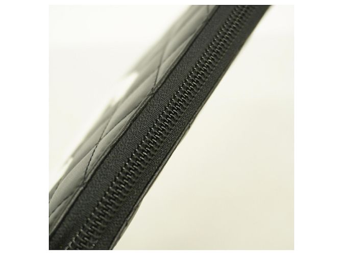 Chanel Cambon Langbeutel aus Lammleder Schwarz - Ansicht 7