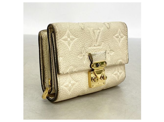 Cartera Louis Vuitton Cream Tri-fold Crudo - vista 2