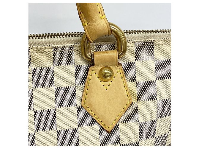 Borsa Louis Vuitton Damier Azur Saleya PM Bianco - vista 10