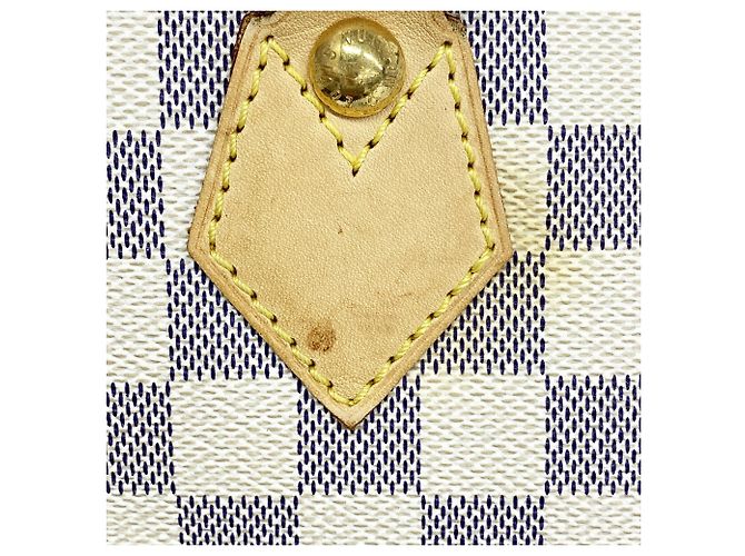 Borsa Louis Vuitton Damier Azur Saleya PM Bianco - vista 11