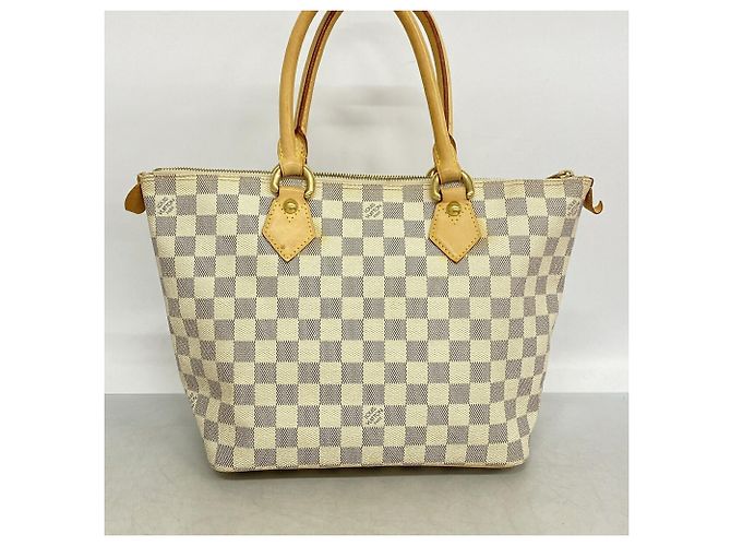 Borsa Louis Vuitton Damier Azur Saleya PM Bianco - vista 12