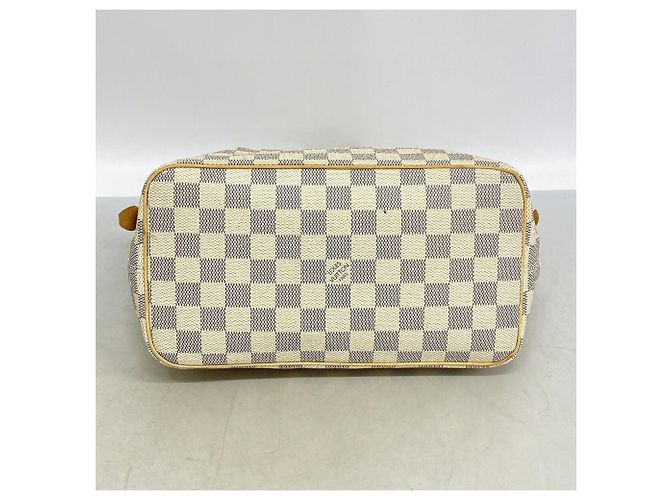 Borsa Louis Vuitton Damier Azur Saleya PM Bianco - vista 3
