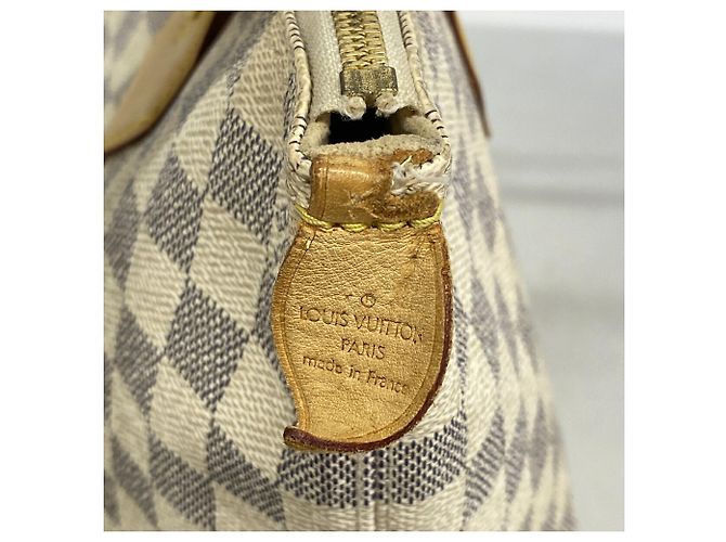 Borsa Louis Vuitton Damier Azur Saleya PM Bianco - vista 5
