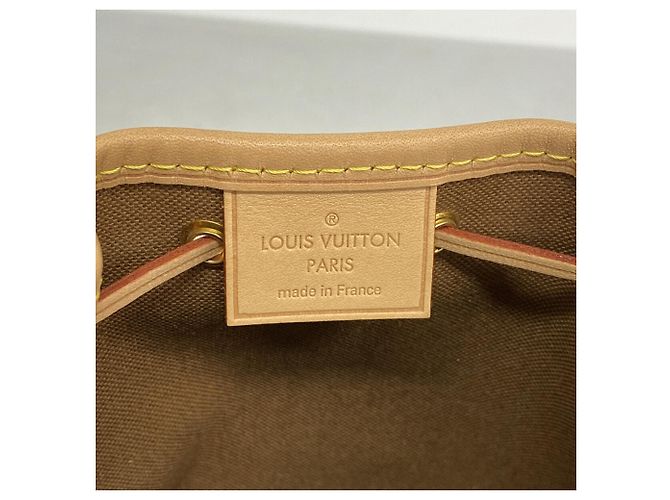Borsa a tracolla Louis Vuitton Monogram Nano Noe Marrone - vista 5