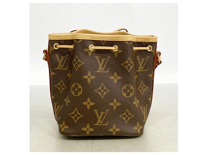 Borsa a tracolla Louis Vuitton Monogram Nano Noe Marrone - vista 6