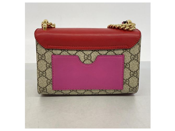 Borsa a tracolla Gucci GG Supreme Marrone Rosso - vista 10