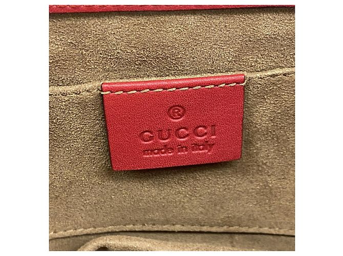 Borsa a tracolla Gucci GG Supreme Marrone Rosso - vista 5