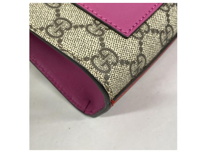 Borsa a tracolla Gucci GG Supreme Marrone Rosso - vista 7